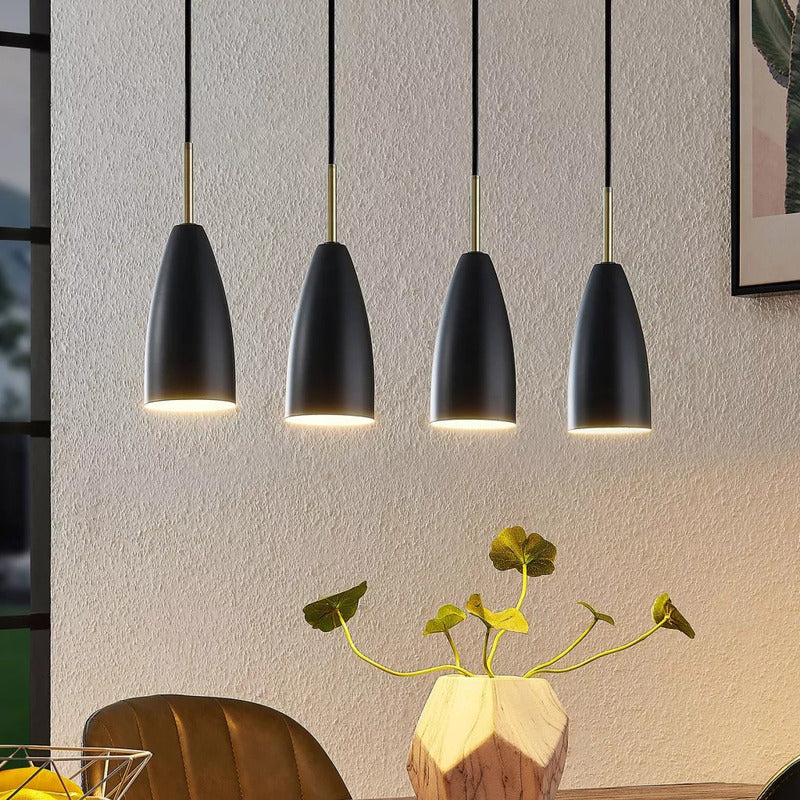 Pendelleuchte Hängeleuchte Deckenlampe Lampe E14 schwarz Lindby Caylee - 4251911728170