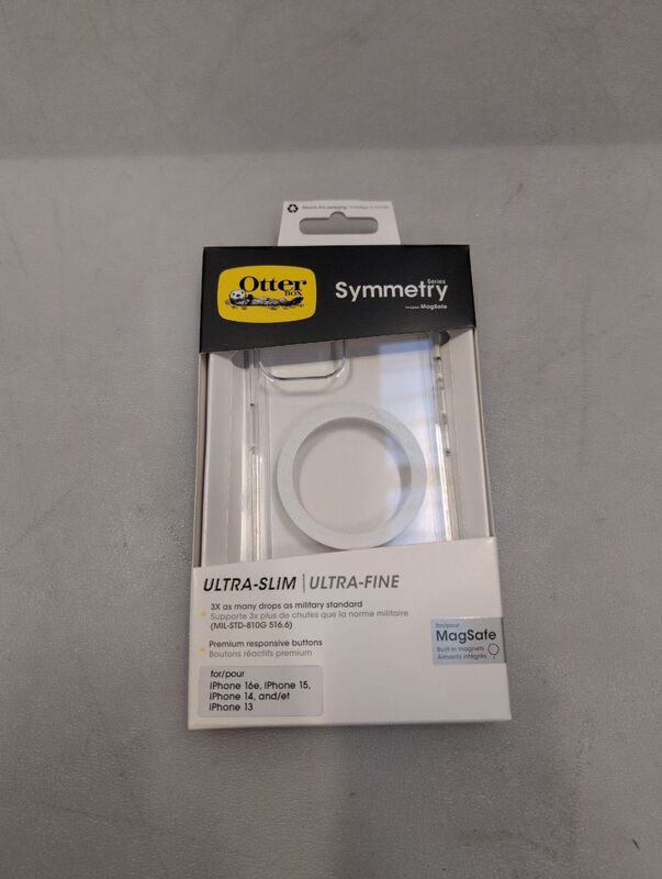 OtterBox Symmetry Clear MagSafe Apple iPhone 16e/ iPhone 15/ iPhone 14/ iPhone 13 (6.1') Case Clear - (77-98189), Antimicrobial, 7 Years Warranty 77-9 - 840434706969