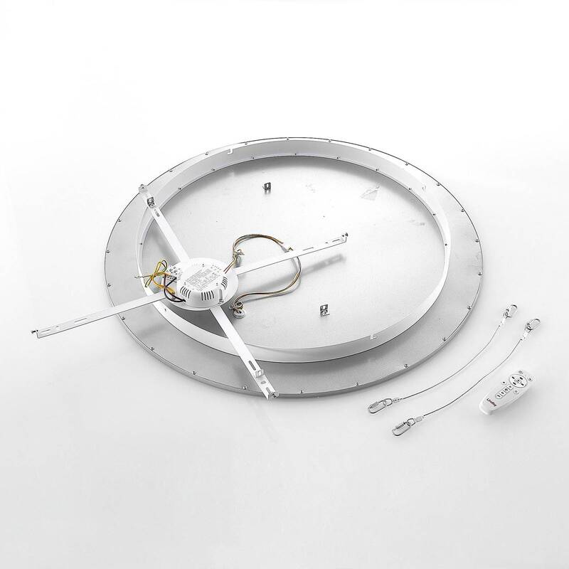 Lindby Deckenlampe Deckenleuchte LED Lampe Narima silber Fernbedienung dimm222 - 4251096579741