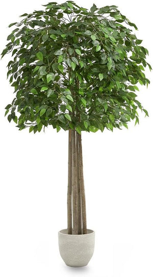 B-Ware Maia Shop Ficus Kunstpflanzen Künstlicher Baum Kunstpflanze mit Topf 190x100 cm