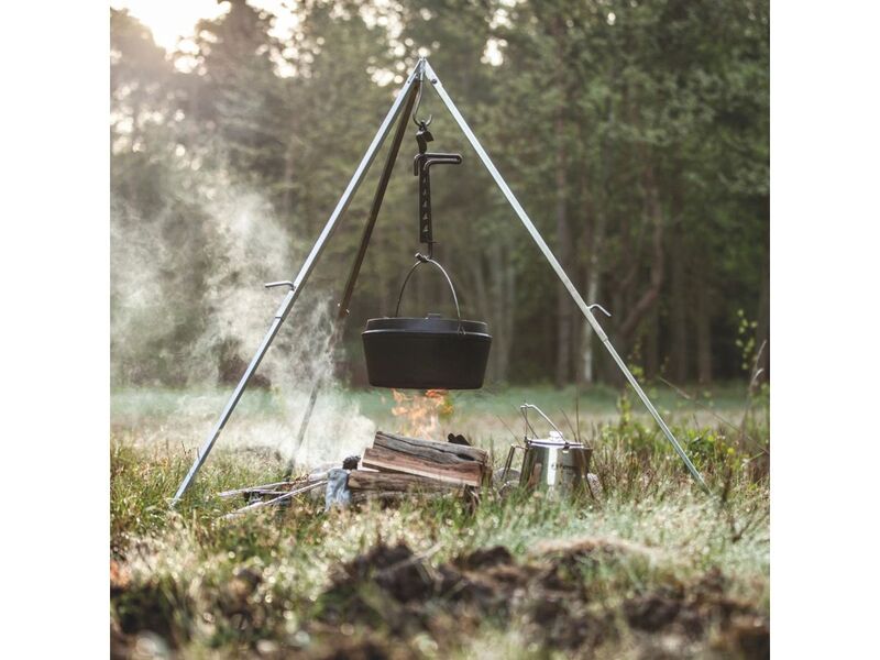 Petromax Dutch Oven FT9 Schwarz Gusseisen 7,5l Kochgeschirr mit Standfüßen Topf - 4250435707074