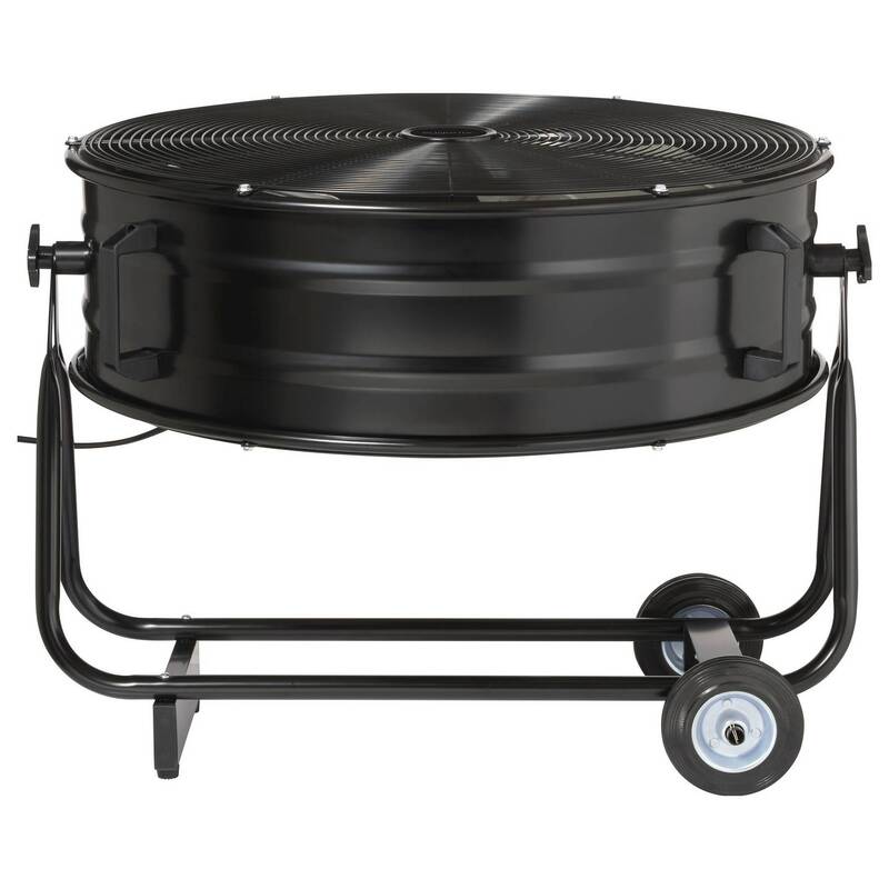 Sygonix Bodenventilator Gebläse 330W Heizgerät Lüfter schwarz schwenkbar Ø745mm - 4064161342597