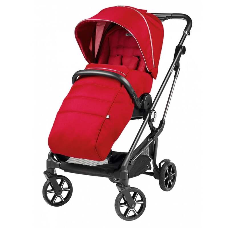 Peg-Pérego Kinderwagen Buggy Veloce Red Shine Einkaufskorb Sonnenverdeck - 8005475417539