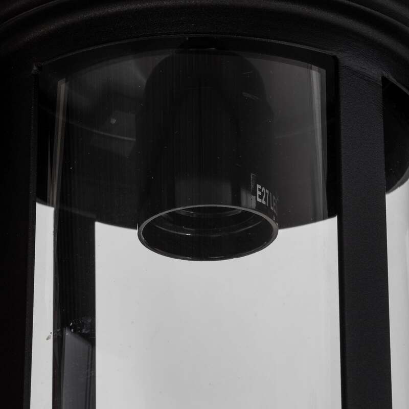 Lindby Außenwandleuchte Zayn LED Gartenleuchte Lampe dimmbar schwarz IP23 33cm - 4251096568134