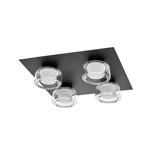 B-Ware LEDVANCE LED-Deckenleuchte Orbis Flame schwarz 4-fl IP44 1740lm 3000K-4000K