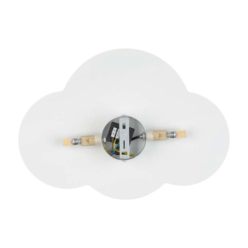 TK Lighting Wandlampe Cloud LED Wandleuchte dimmbar Stahl weiß 38x27cm - 5901780549640