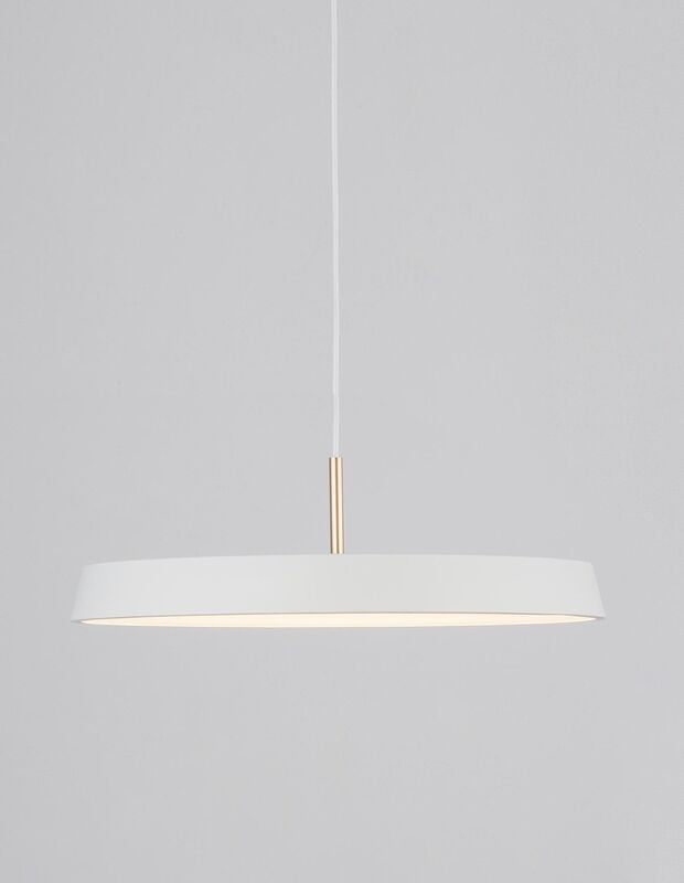 Nova Luce Pendelleuchte Hängeleuchte LED VETRO Weiß Warmweiss Aluminium Acryl - 5212017425737