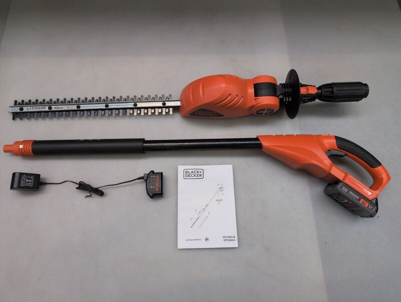 Black & Decker Akku Heckenschere 18V Li-Ion 430mm Akku Schere Gartenwerkzeug - 5035048470633