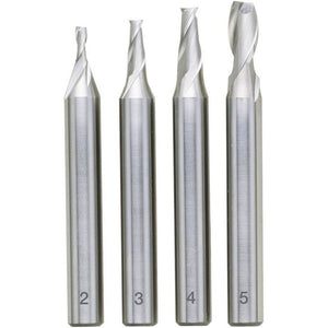B-Ware PROXXON Frässet HSS 6mm Schaftdurchmesser Cobalt präzise Fräser Werkzeug 4er-Set