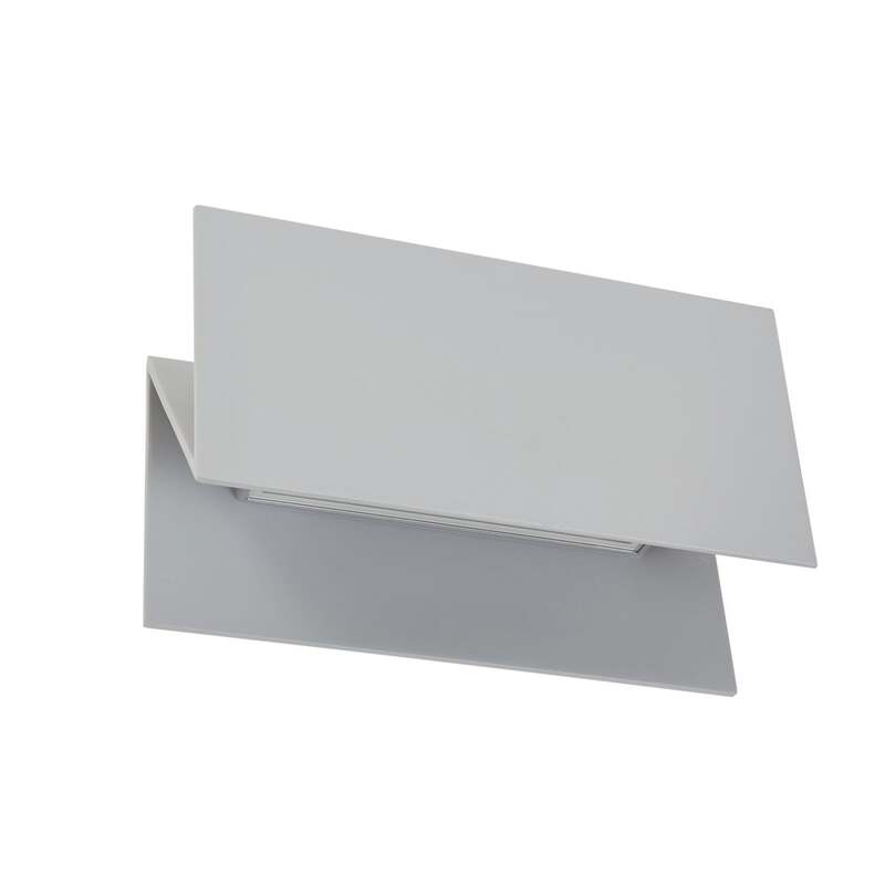 Lucande LED-Außenwandleuchte Meja grau 27cm IP54 Aluminium 13W 1600lm - 4251911798449