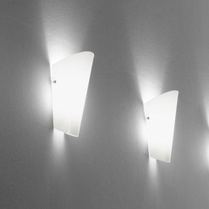 B-Ware Selène Bloom Wandleuchte Lampe Glas Leuchte Glaslampe silber Glaswandleuchte