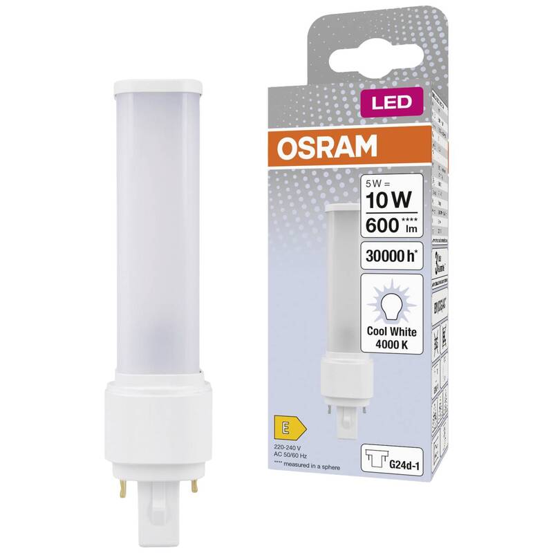 OSRAM DULUX LED D10 EM 5W 840 G24D-1 Licht Lampe Leuchte 4 STÜCK - 4058075823358