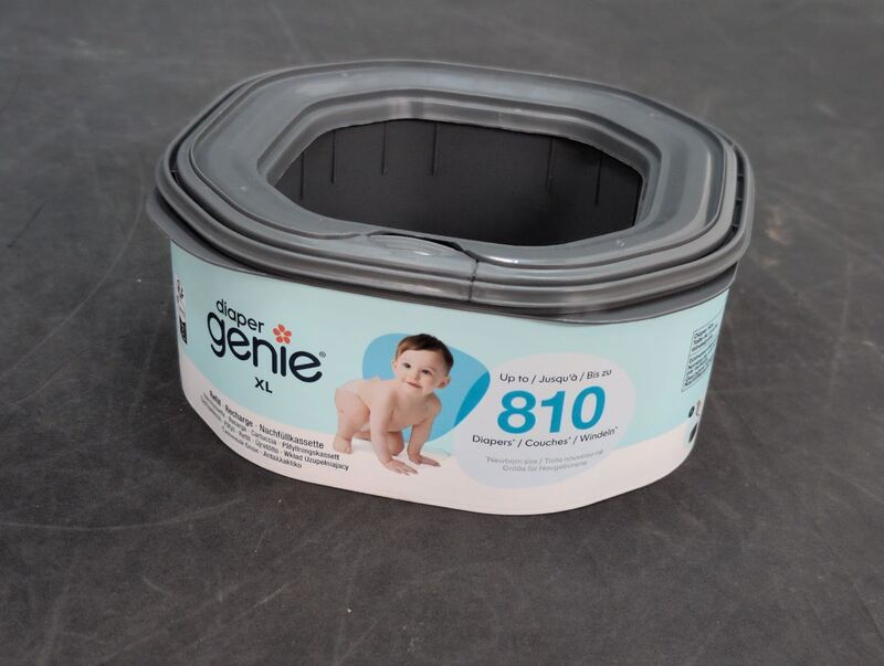 AngelCare Windeleimer Diaper Genie Select Edelstahl Windelentsorgung grau bis - 0666594211378