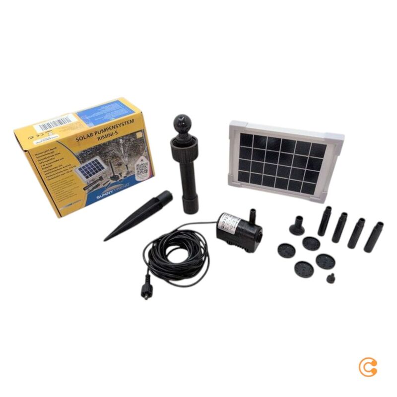 Esotec Solar Pumpensystem Rimini S Wasserpumpe Gartenpumpe 175l/h 0,70m - 4260057861818