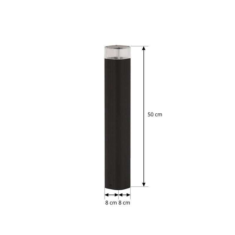 Lindby Wegeleuchte Außenlampe Halvar Standleuchte schwarz IP65 50 cm GU10 - 4255830904219
