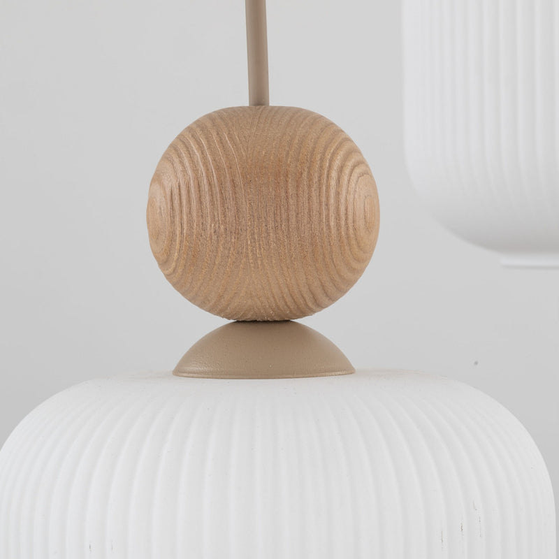 TK Lighting Pendelleuchte Ballo 3-flammig LED Hängelampe dimmbar weiß Ø35cm - 5906135110506