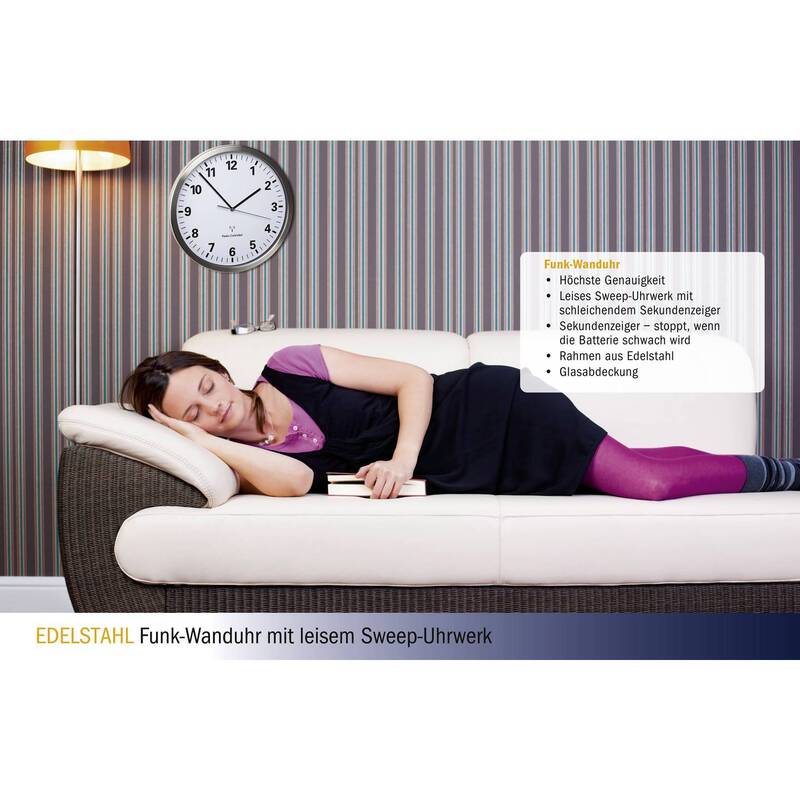 TFA Dostmann 60.3523.02 Funk Wanduhr Küchenuhr Funkuhr Uhr 30.5x4.3cm 33 STÜCK - 4009816028488