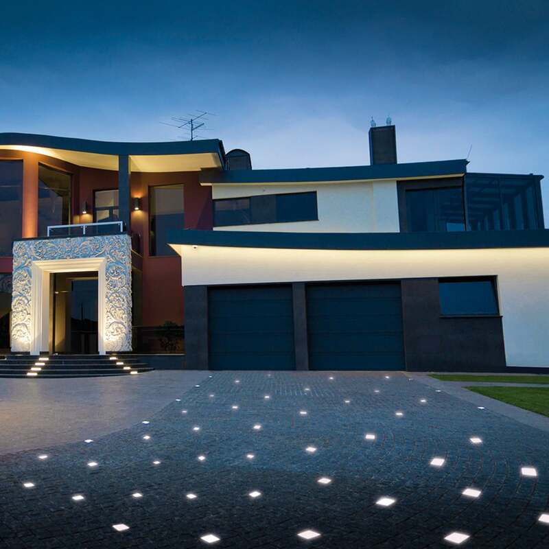 Top Light Pflasterstein Light Stone Beton LED Leuchte 8x8cm IP68 befahrbar Licht - 4251349301907
