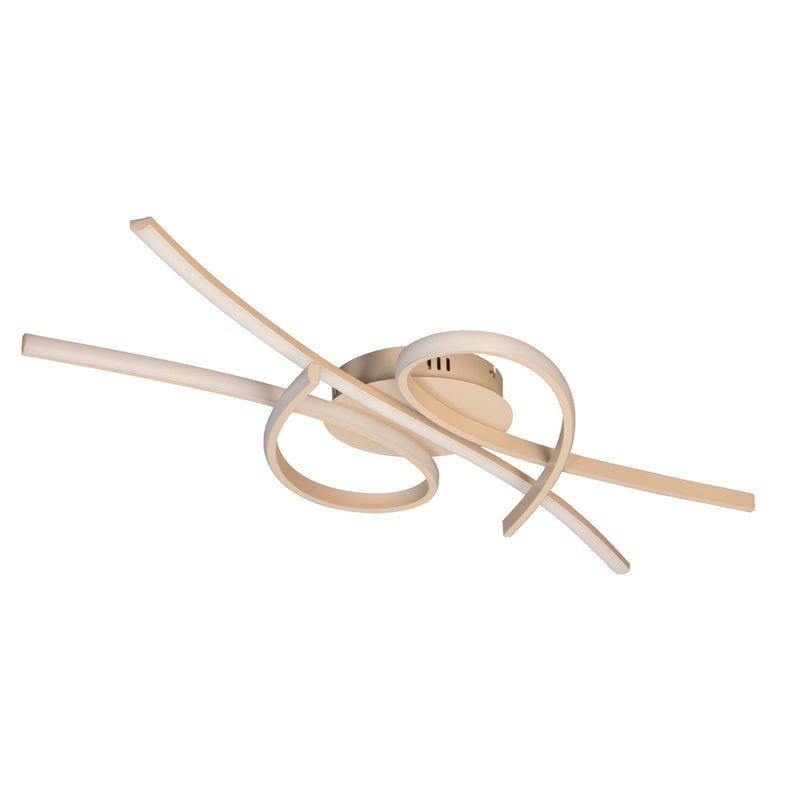 FISCHER & HONSEL Deckenlampe Biba LED Leuchte dimmbar CCT creme 100x44cm Licht - 0000010046048
