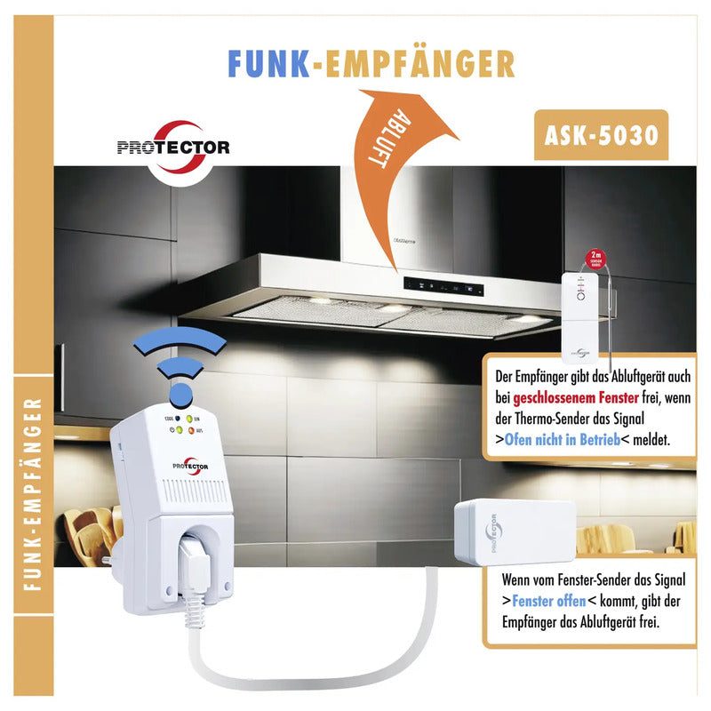 Protector Funk-Abluftsteuerung ASK-5030 1800W Heizungssteuerung sicher - 4260070563058