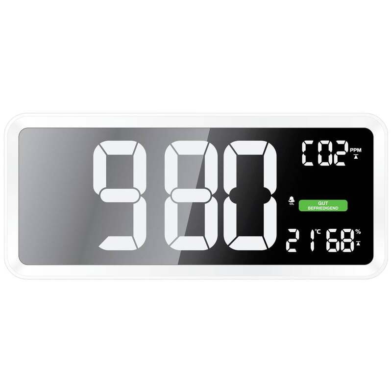 Techno Line CO2-Anzeige Messgerät Sensor CO2-Messgerät Weiß Innenraum USB 160 - 4029665110400