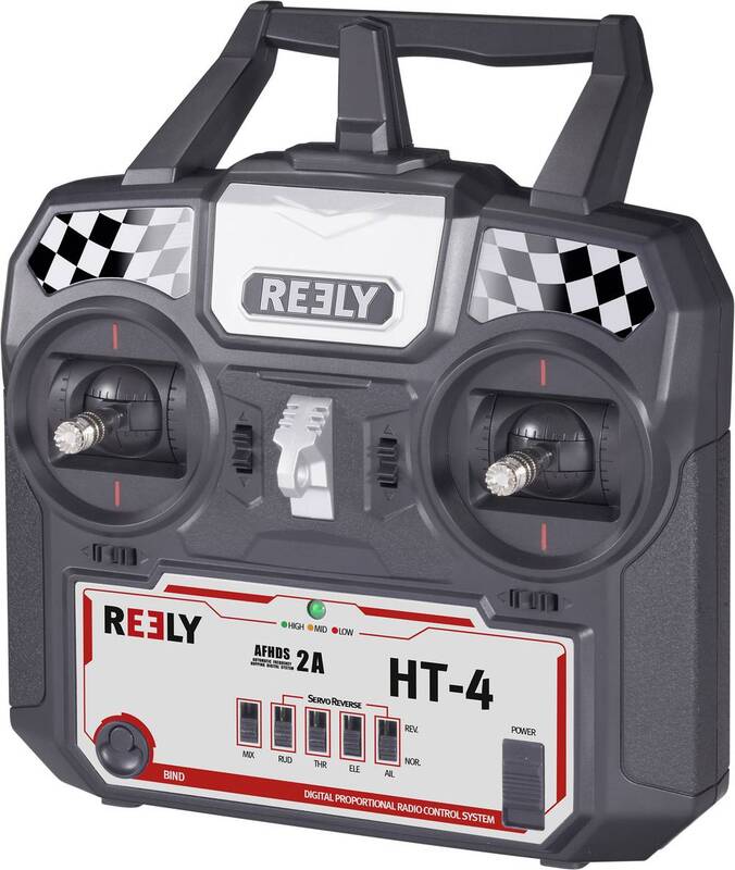 Reely HT-4 Hand-Fernsteuerung 2,4 GHz Anzahl Kanäle: 4 inkl. Empfänger - 4016138960013