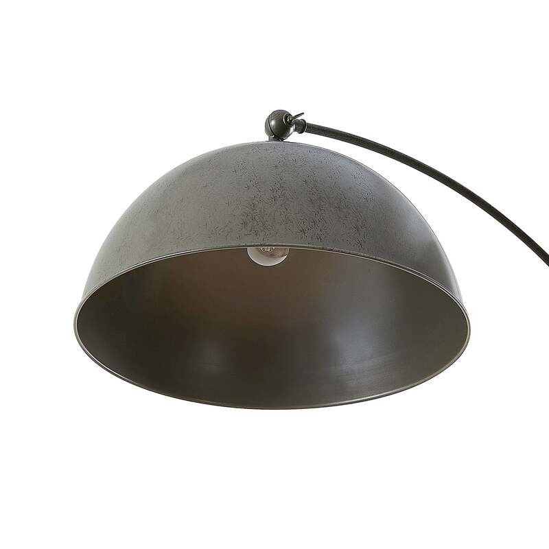 Lindby Jonera Bogenstehlampe Lampe Leuchte Stehlampe Stehleuchte dunkelgrau E27 - 4251911749793