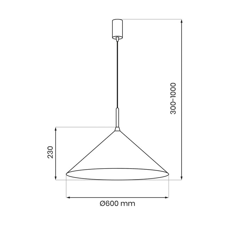 Eko-Light Capital Hängeleuchte Pendelleuchte Lampe blau 1 flammig GX53 Ø 60 cm - 5902693709503
