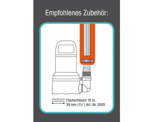 Gardena Schmutzwasser-Tauchpumpe 20000 Aquasensor Pumpe Gartenpumpe 750W IPX8 - 4078500053433