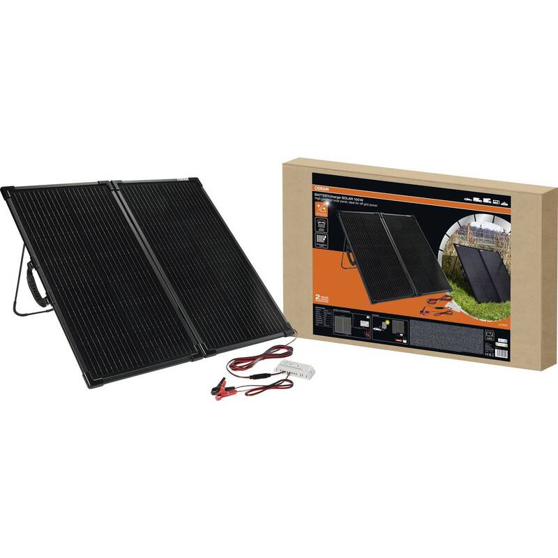Osram Automotive Solarmodul 100W Monokristallin Ladegerät 12V 5V Wasserabweisend - 4062172416511