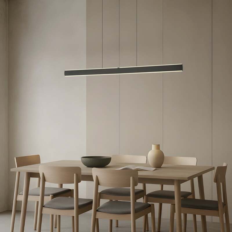 Lucande Hängelampe Hängeleuchte Arvon LED dimmbar schwarz 117cm CCT 3250Lumen - 4255830903595