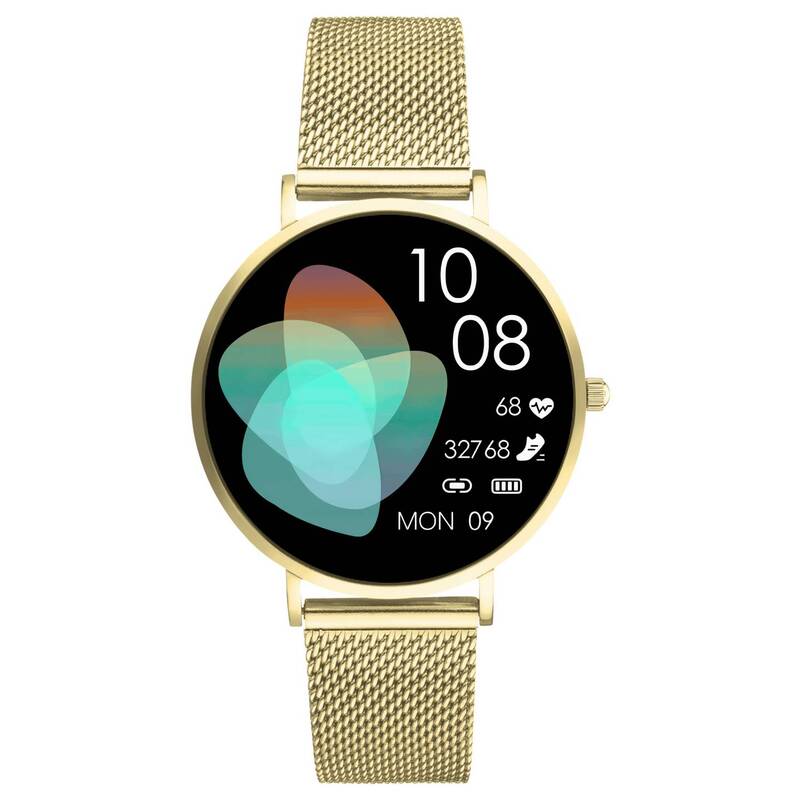 XCOAST Smartwatch Uhr SIONA 2 Nano Citrin Gold Fitness Tracker Damen Fitnessuhr - 4260449578324