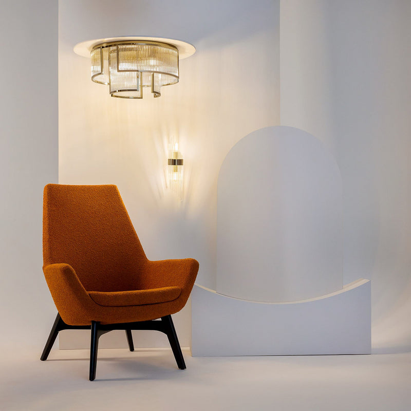 Maytoni Deckenleuchte Frame 9-flammig LED Hängelampe Lampe dimmbar gold klar - 4099776057840