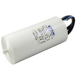 B-Ware COMAR Motorbetriebskondensator 65µF 450V AC Kunststoff Ø50mm M8 Anschluss 1 St.