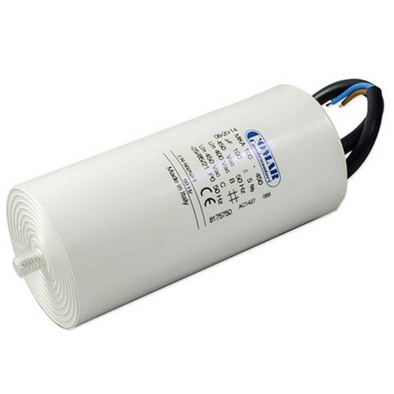 COMAR Motorbetriebskondensator 65µF 450V AC Kunststoff Ø50mm M8 Anschluss 1 St. - 2050010159876