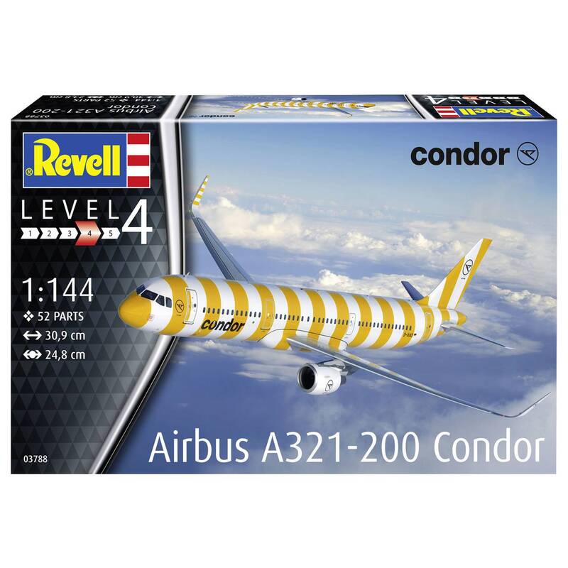 Revell Flugmodell Bausatz Modellbausatz Airbus A321-200 Condor Kunststoffmodell - 4009803003788