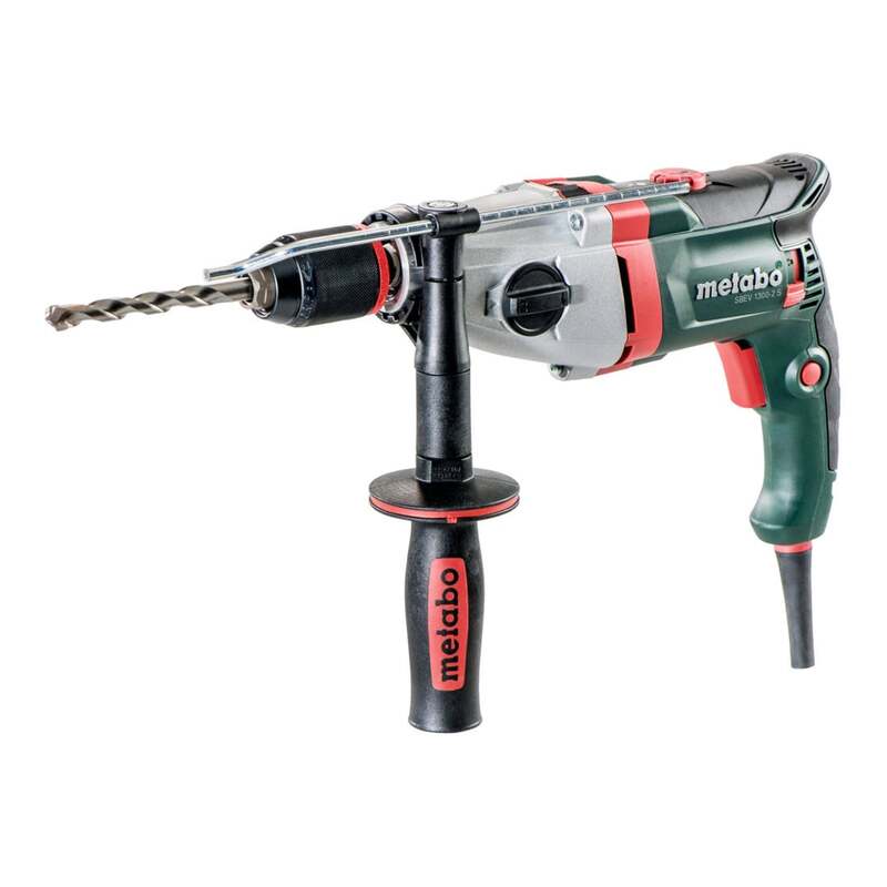Metabo Schlagbohrmaschine SBEV 1300-2 Bohrhammer 1300W 44Nm grün metaBOX 145L - 4007430312693