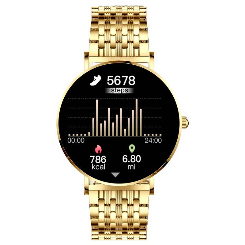 XCOAST SIONA 2 Smartwatch Uhr Fitnessuhr Gold Damen Fitness Tracker773 - 4260449576962