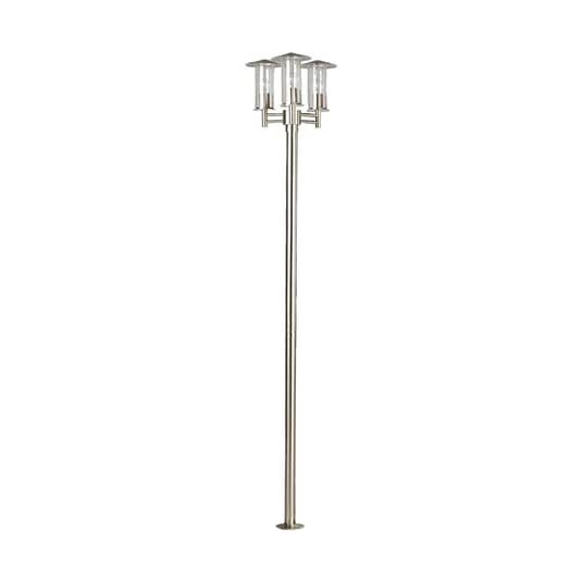Lindby Moderne Mastleuchte Filko Wegeleuchte Gartenlampe Außenlampe E27 3-flg - 4251096500769