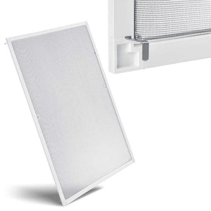 B-Ware Fliegengitter für Fenster Insektenschutz Aluminiumrahmen 130x150 cm weiß