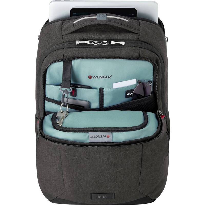 Wenger Notebook Rucksack MX Professional Grau mit Check-in Fach für Laptops - 7613329114476