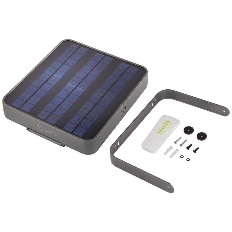 Sygonix Solar-Außenwandleuchte Wandleuchte Wandlampe LED 30W Neutralweiß Schwarz - 4064161238548