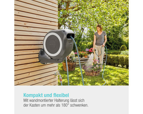 Gardena Wandschlauchbox RollUp S Gartenbewässerung 15m Schlauch Kunststoff weiß - 4078500051941