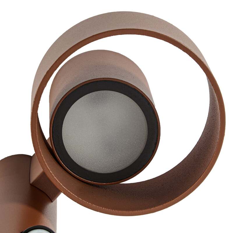 Lucande Wegeleuchte Elune LED Gartenlampe mit Bewegungsmelder braun 77cm IP44 - 4255830907609