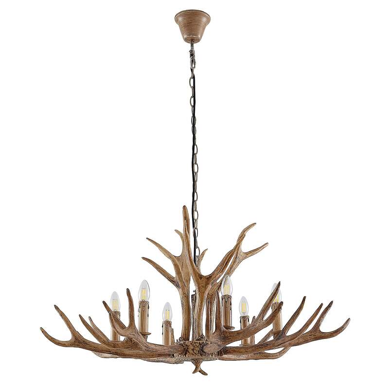 Lindby Tejask Hängelampe Geweih Hängeleuchte Pendelleuchte Deckenlampe Lampe - 4251911751376