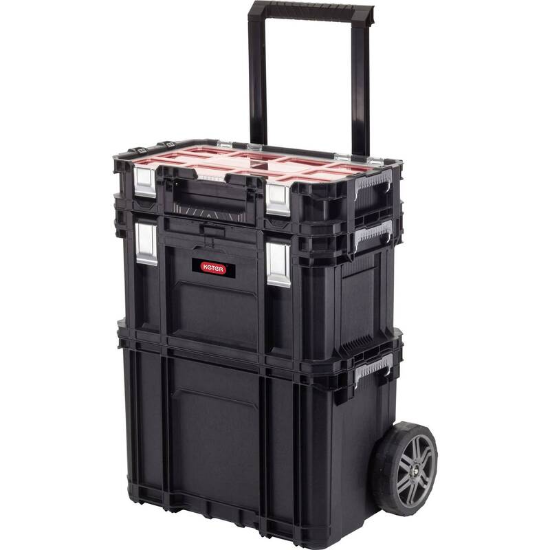 Keter Werkzeugkasten Werkzeugbox schwarz praktische Aufbewahrung für Werkzeuge - 7290106934221