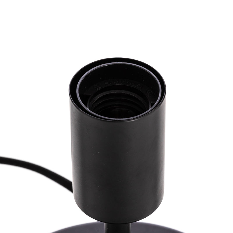 Lucande Tischleuchte Tornike LED Lampe Leuchte schwarz matt 2-flammig Eisen 56cm - 4251911756340