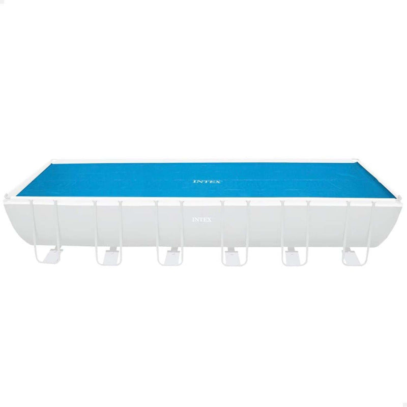 Intex Abdeckplane Poolplane Solarfolie Solarabdeckung blau eckig Pool 732x366 cm - 6941057422268
