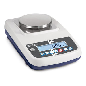 B-Ware KERN Präzisionswaage Wägegerät 600g 0,01g Edelstahl Wägeplatte USB Windschutz
