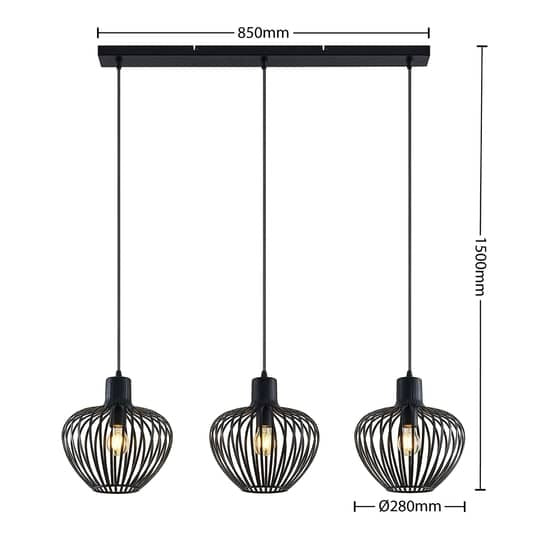 Lindby Deandre Hängeleuchte Hängelampe Pendellampe Pendelleuchte Lampe LED - 4251911735598